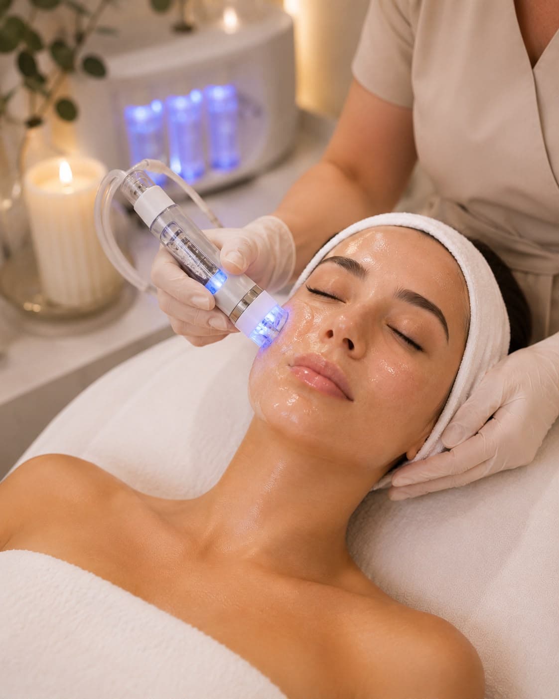 Hydrabrasion with LED and Oxygen Facial
