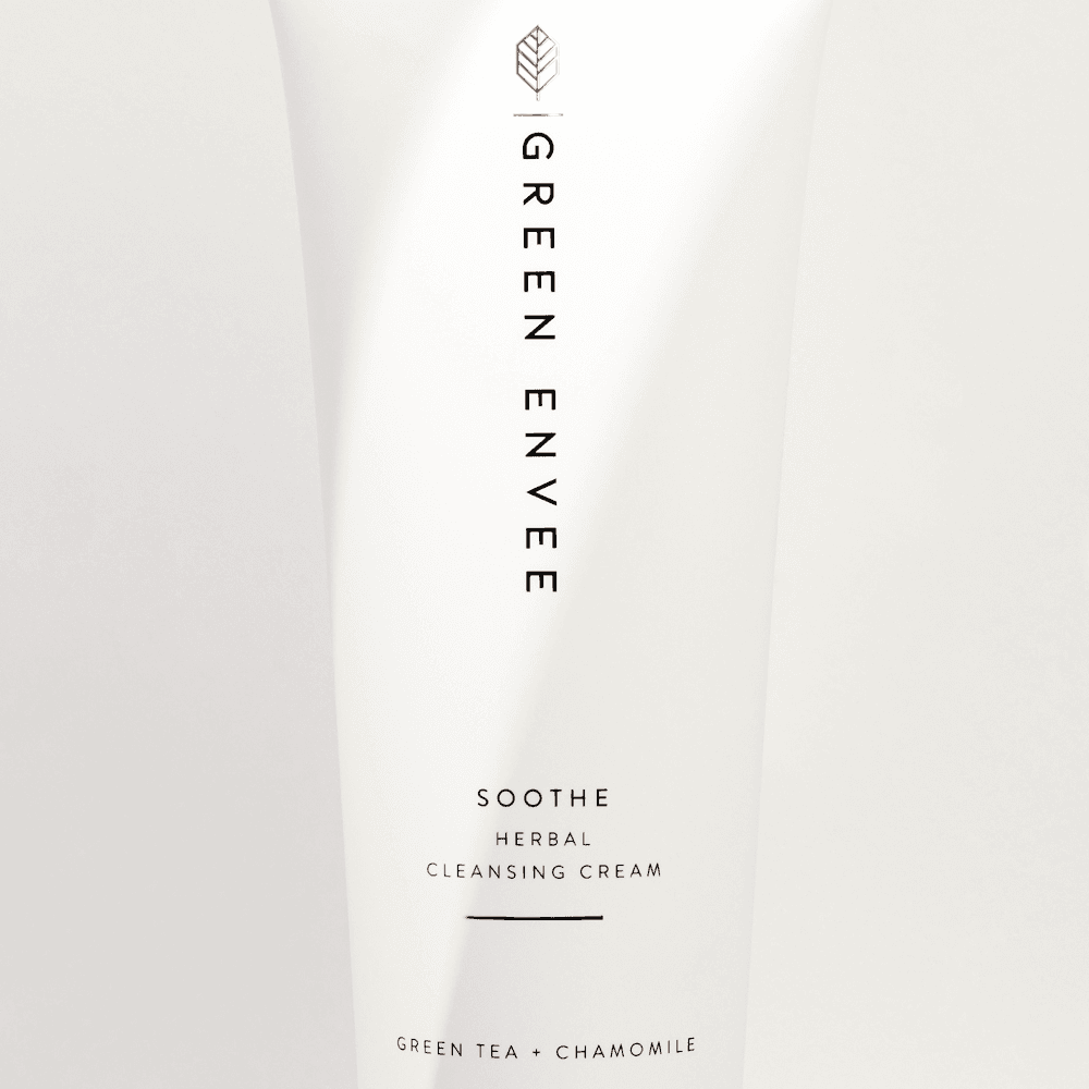 Close-up of Soothe Herbal Cleansing Cream packaging